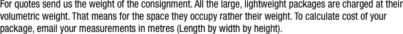For quotes send us the
