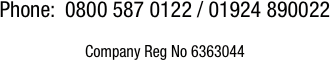 Phone:  0800 587 0122